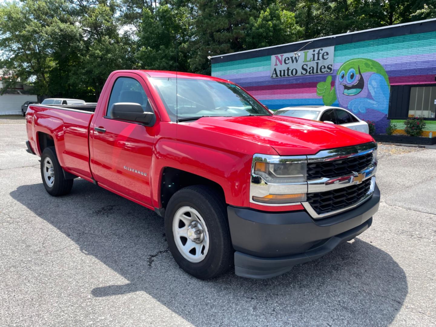 2016 RED CHEVROLET SILVERADO 1500 WORK TRUCK (1GCNCNEH4GZ) with an 4.3L engine, Automatic transmission, located at 5103 Dorchester Rd., Charleston, SC, 29418-5607, (843) 767-1122, 36.245171, -115.228050 - Photo#1